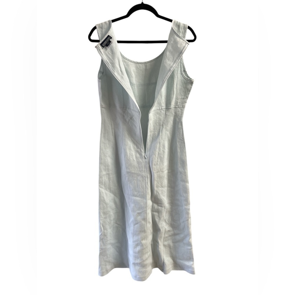 Lands end light blue linen a line dress - Picture 4 of 4